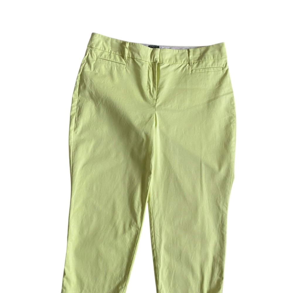 3/$29 Talbots The Perfect Crop Yellow Charmeuse Size 10P - Picture 4 of 8